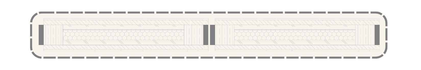 Insulated wall-panel profile detail