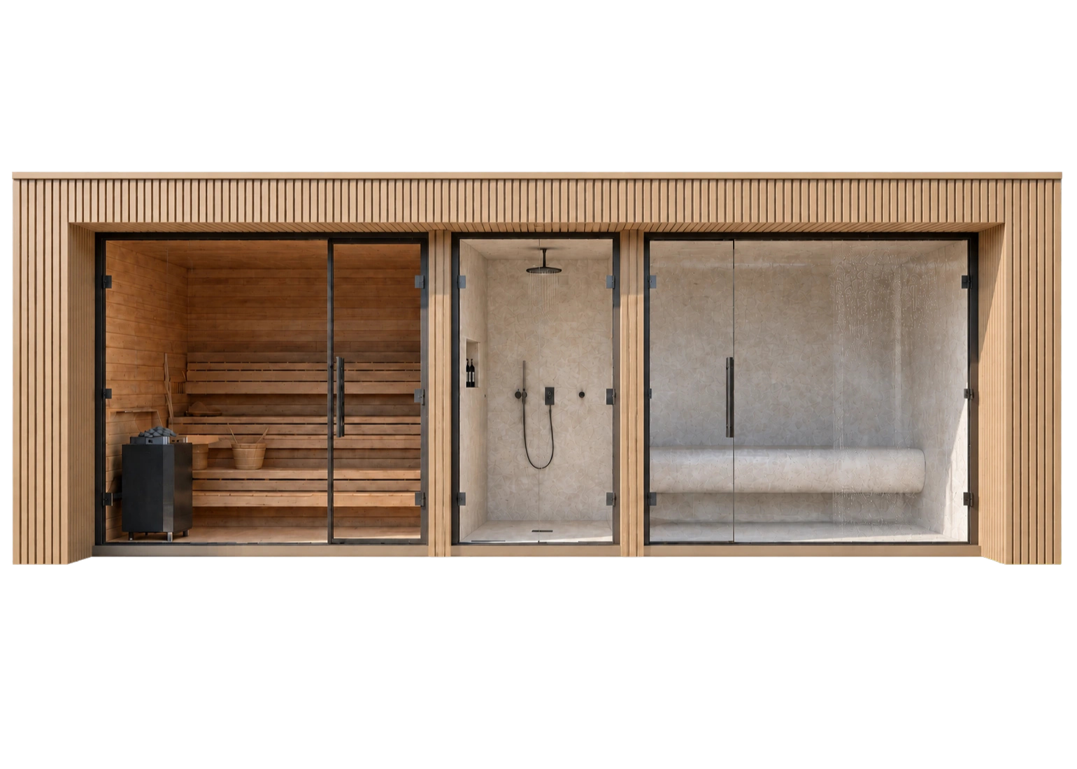 Wellness Pod with light exterior cladding